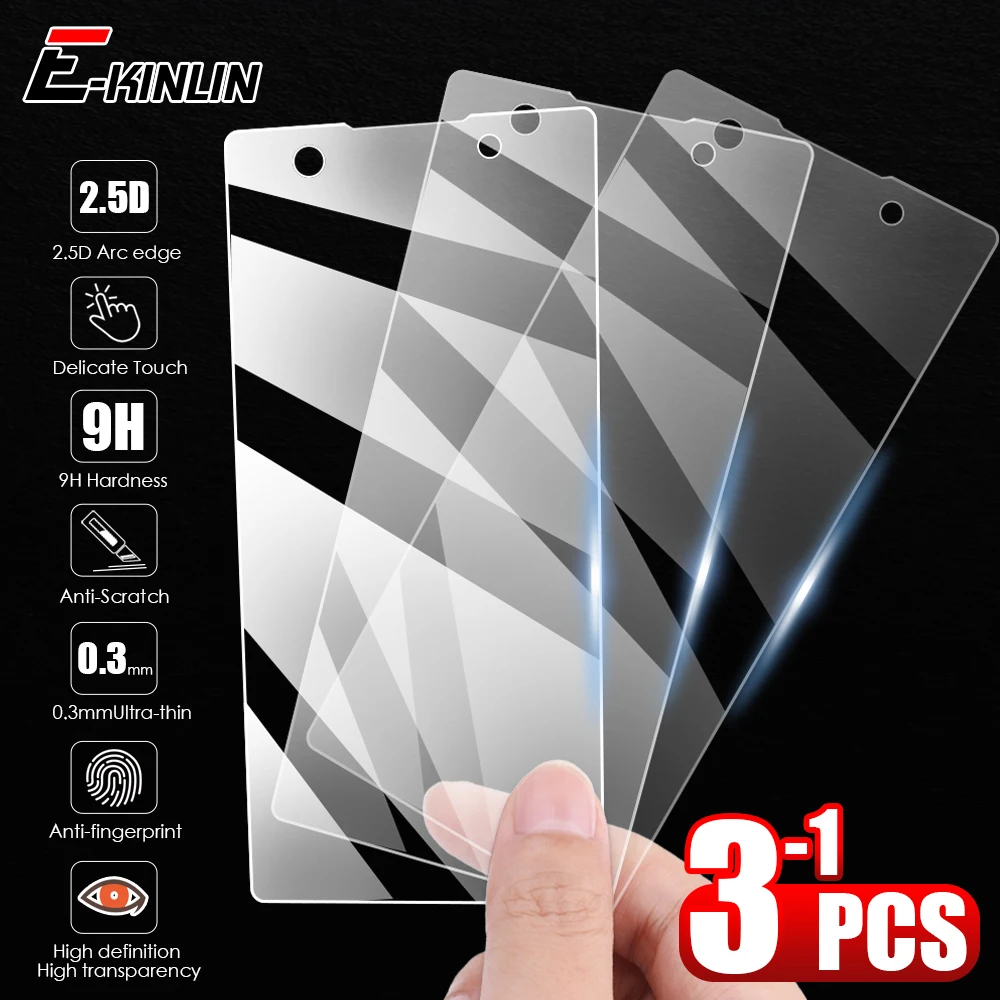 0.26mm 2.5D Screen Protector Protective Film For Sony Xperia XZ3 XZ2 Premium Compact XA XA2 XA1 Ultra Plus Tempered Glass