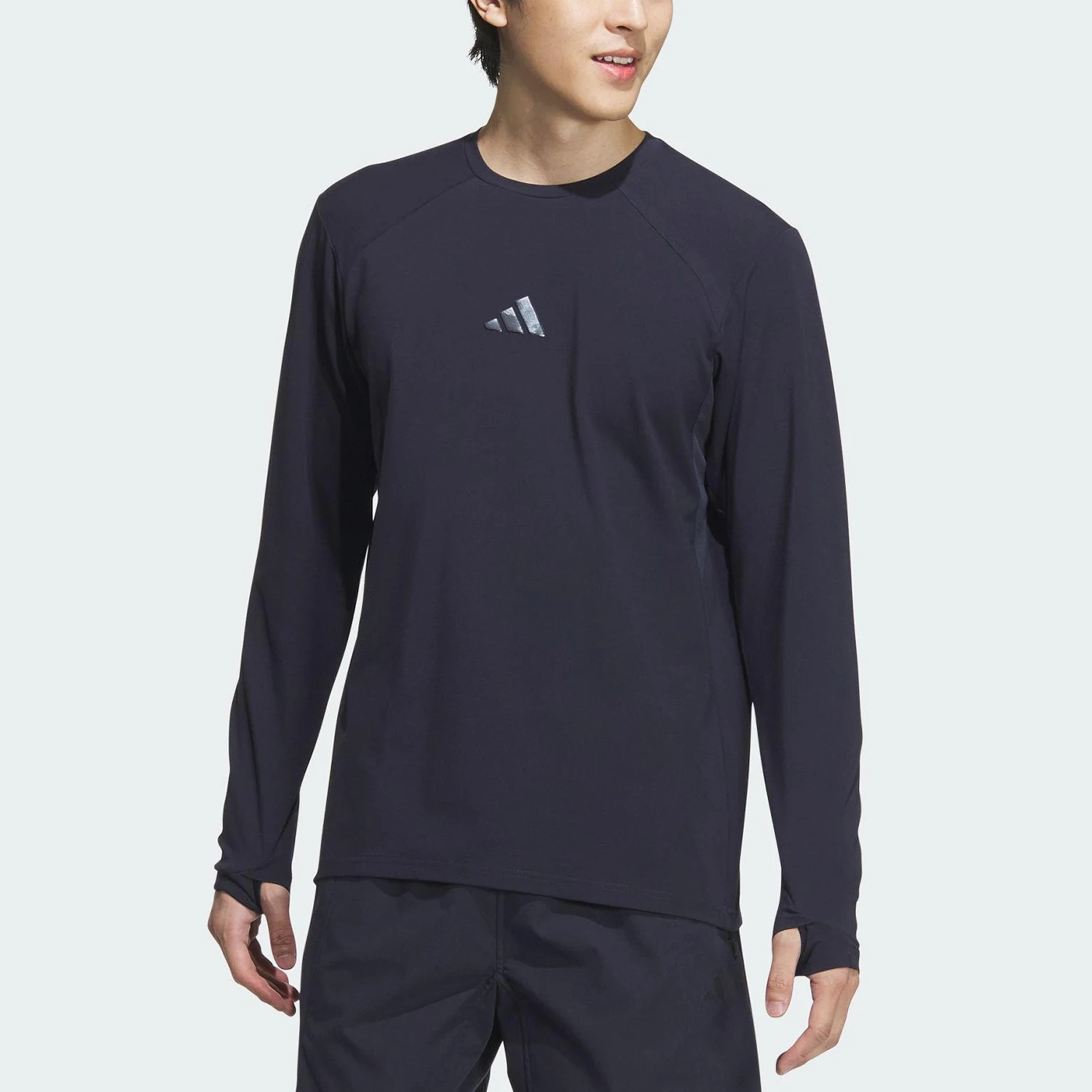 

Adidas Genuine 2025 Spring Men's Knitted Three Stripe Sports Long Sleeve JM2018