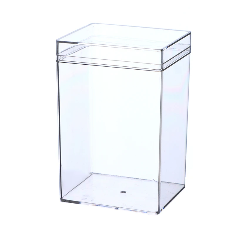 Caja Rectangular de plástico transparente, embalaje para regalo, galletas, dulces, muñecas
