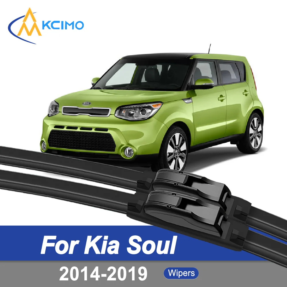 

For Kia Soul PS 2014–2019 front Windshield Wipers Easy Installation Quiet Performance Exact Fit Safe Durable Auto Parts