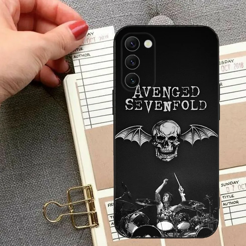 A-Avenged Sevenfold Phone Case For Samsung S24,23,23,22,30,21,10,9,Note20 Ultra,Lite,Ultra,5G,Plus,FE,Black Soft Case