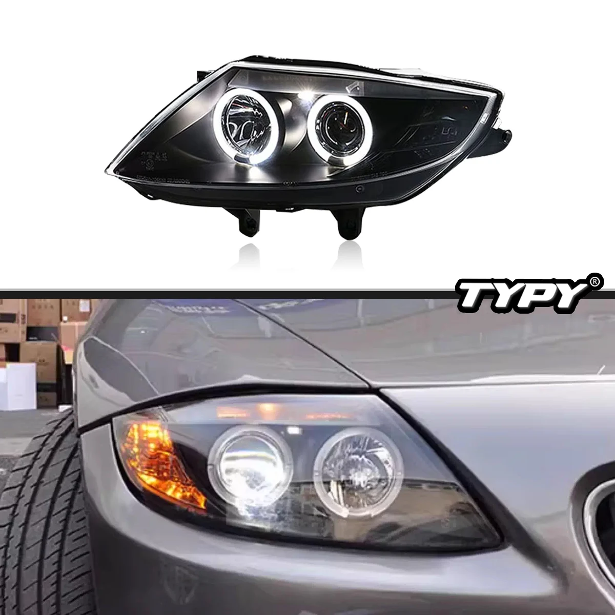 

TYPY New LED Head Lamp Upgrade Modified For BMW Z4 E85 LED Headlight 2003-2008 Dynamic Signal Head Lamp Auto Accessories