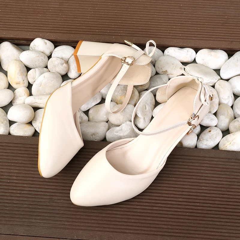 2025 Spring/Summer Hot Sale！Fairy Style Thin-Strap High Heels - Bowknot with Golden Buckle, Comfortable & Versatile