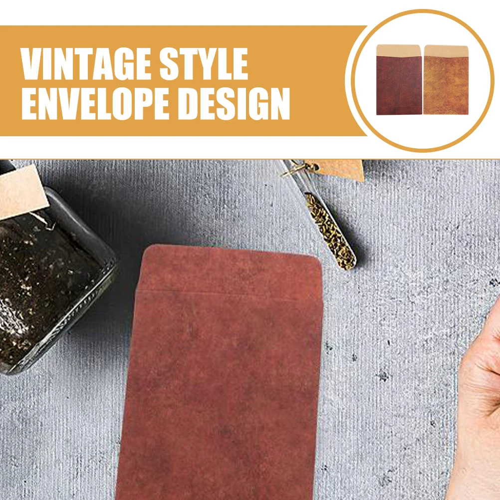 

50 Pcs Envelopes Vintage Blank Letter Wrapping Cards Invitations Printable Gift Packaging Home Office Supplies