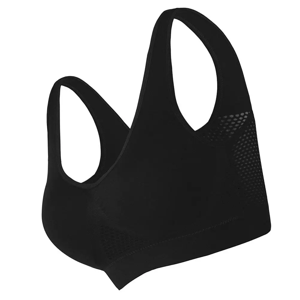 Wirefree Sports Bra for Women Breathable Running Fitness Workout Underwear Slim Fit Easy Clean Size S