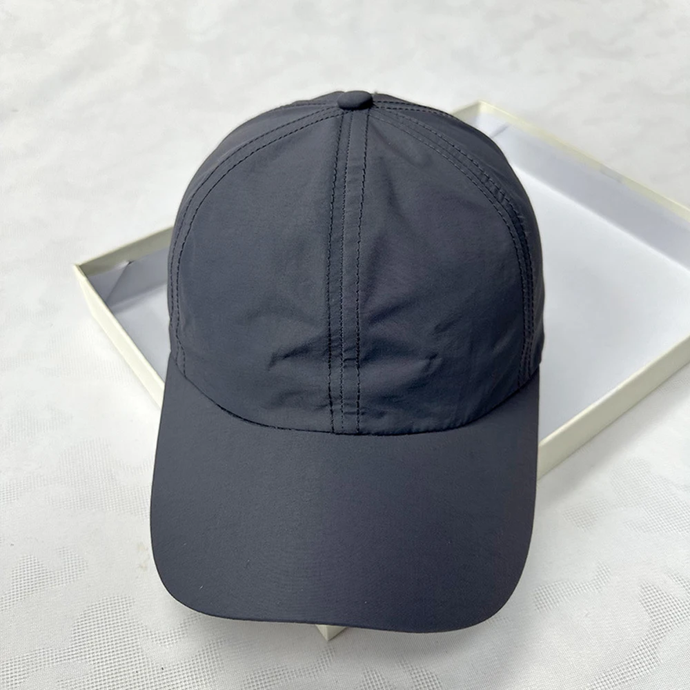 Sommer-Baseballkappe, schnell trocknend, für Herren, Sonnenhut, einfarbig, 100 % Polyester, verstellbar, cool, Outdoor, Reiten, Wandern, Kappen für Herren – Detail 7