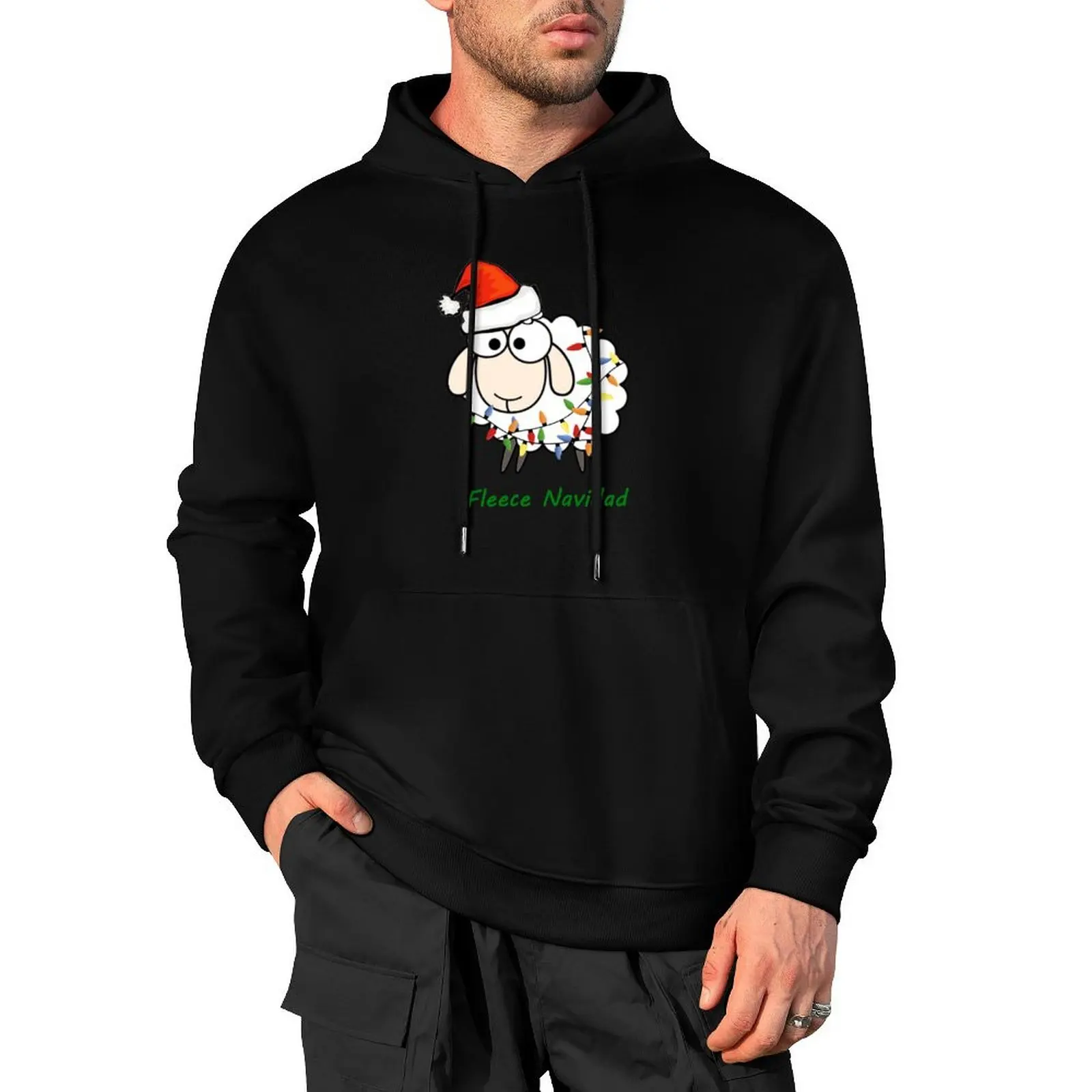 Fleece Navidad - Christmas Sheep Pullover Hoodie fashion men men's clothes men's clothing mens clothes anime hoodie