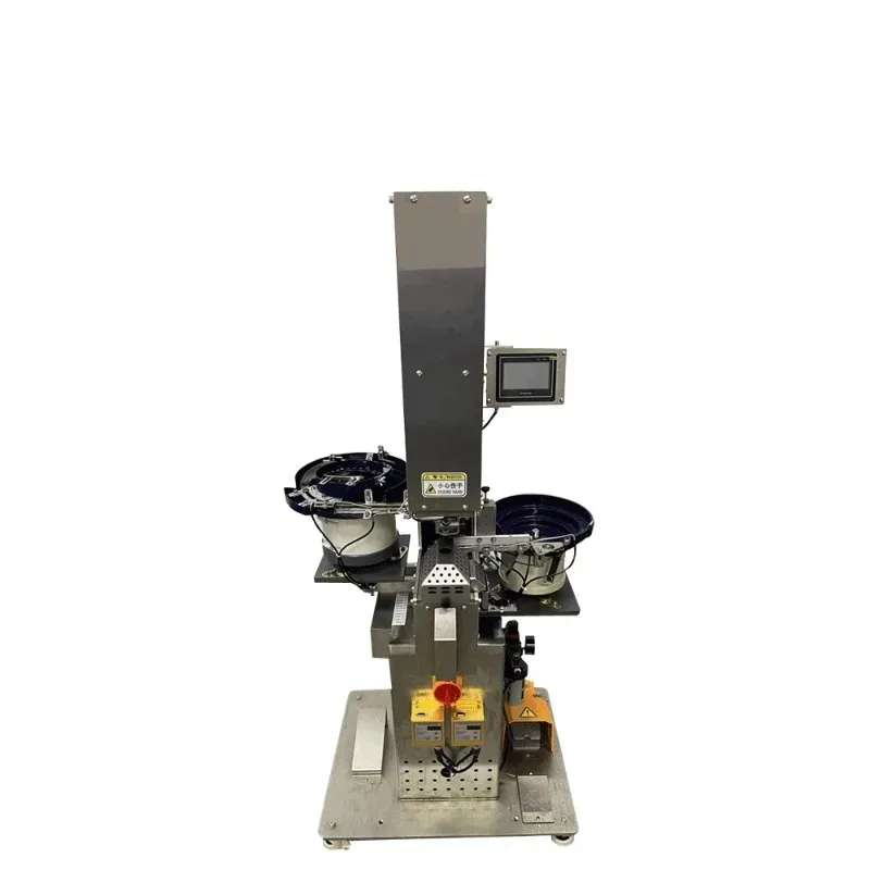 Fabric snapping machine, fully automatic corn buckle fastening machine