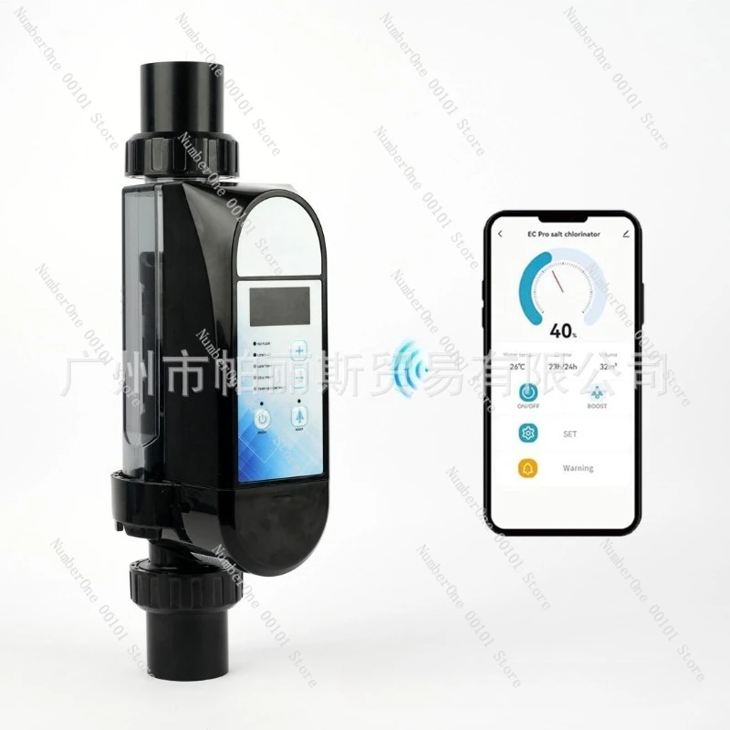 New Intelligent Pool Salt Chlorine Generator, Electrolytic Salt Chlorinator with Mobile APP Control, Swimming Pool System