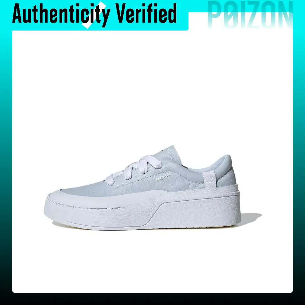 chaussures-de-skateboard-adidas-labcourt-modele-unisexe-coupe-basse-bleu-et-blanc-if1710