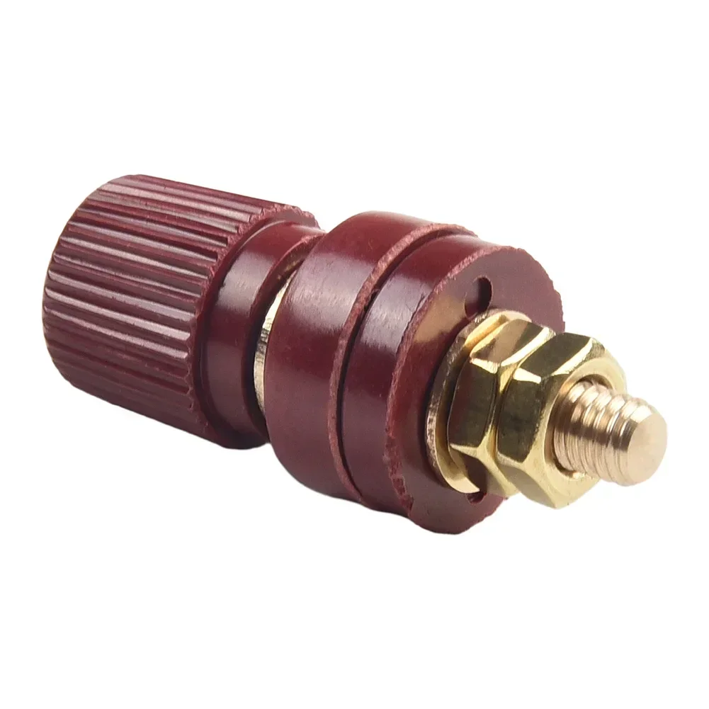 1 Pair Binding Post M6 Thread 333 Type Brass Stud Power Junction Post Connector For Welding Machines Power Tools Accessories