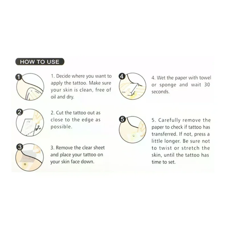 Hollow Star Water Transfer Star Waterproof Temporary Tattoo Sticker Sexy Product