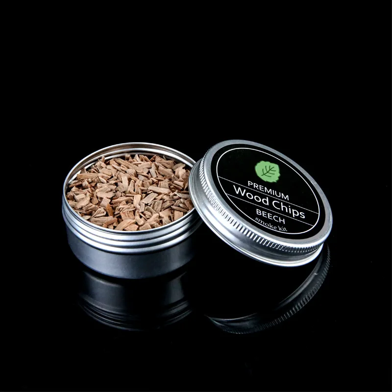 4 Stück Holzchips für Cocktail-Smoker-Set – Natürliches Hartholz (Apfel, Kirsche, Eiche, Walnuss) – Whiskey-Getränkezubehör, Bar-Geschenk – Detail 7