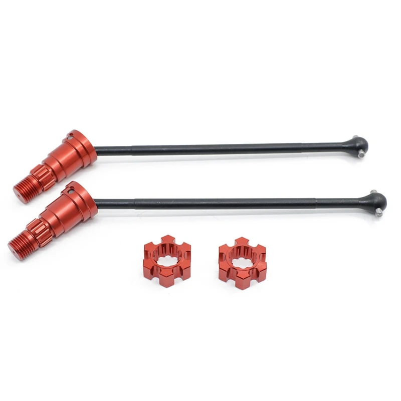 2Pcs Metal Front Rear Drive Shaft CVD For Traxxas X-Maxx XMAXX 6S 8S 1/5 Monster Truck RC Car Upgrade Parts