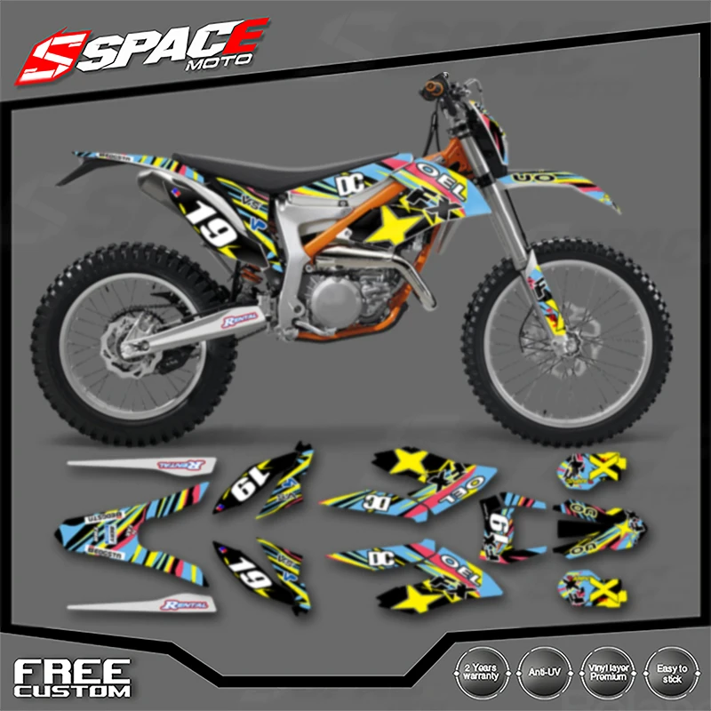 

SPACE индивидуальная мотоциклетная графическая фоновая наклейка для KTM 2012 2013 2014 2015 2017 REERIDE 2018 2019 2020 2021 комплекты наклеек 10