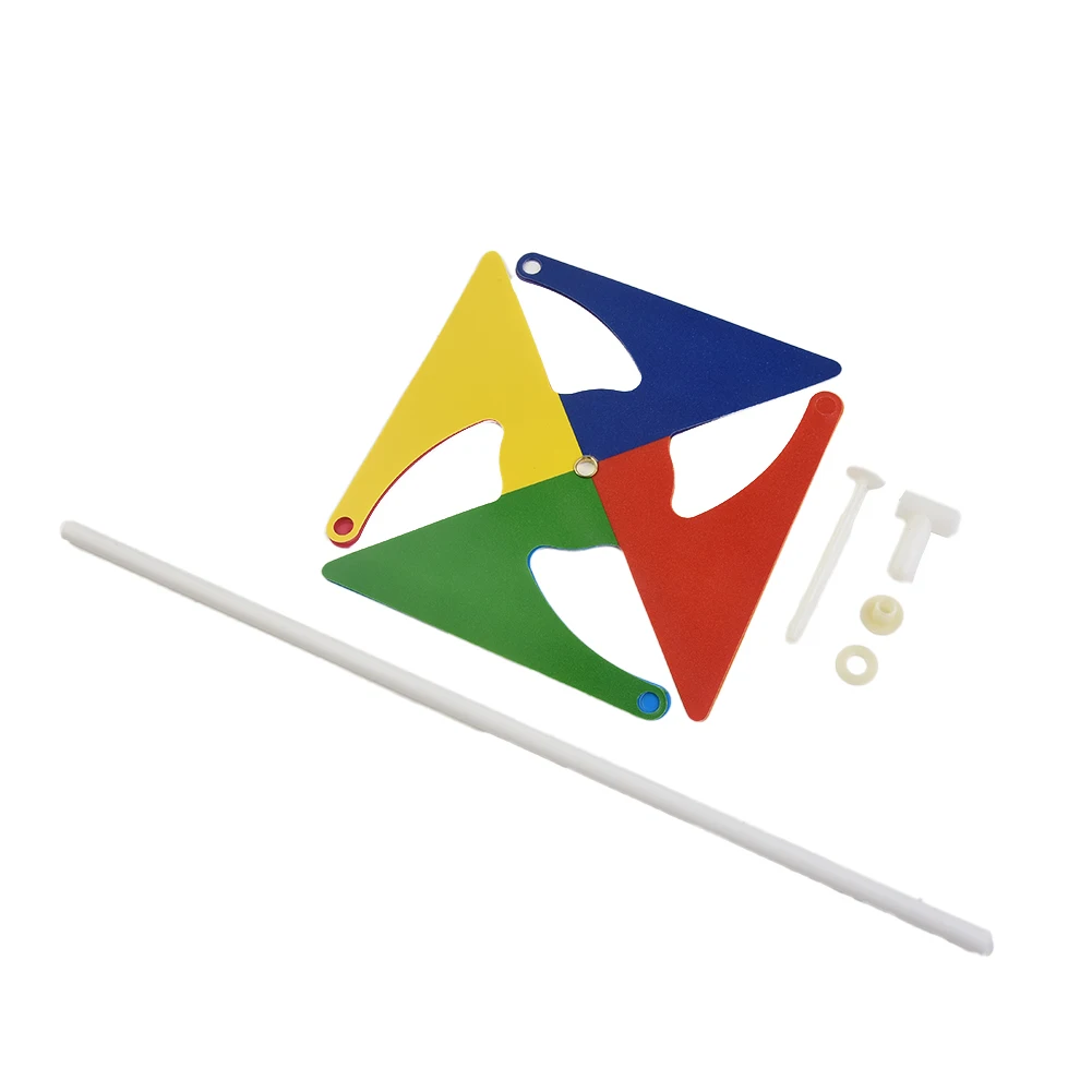 Colorful Pinwheel Windmill Wind Spinner For Garden Yard Or Balcony Use With Simple Installation On Existing Stakes Or Posts