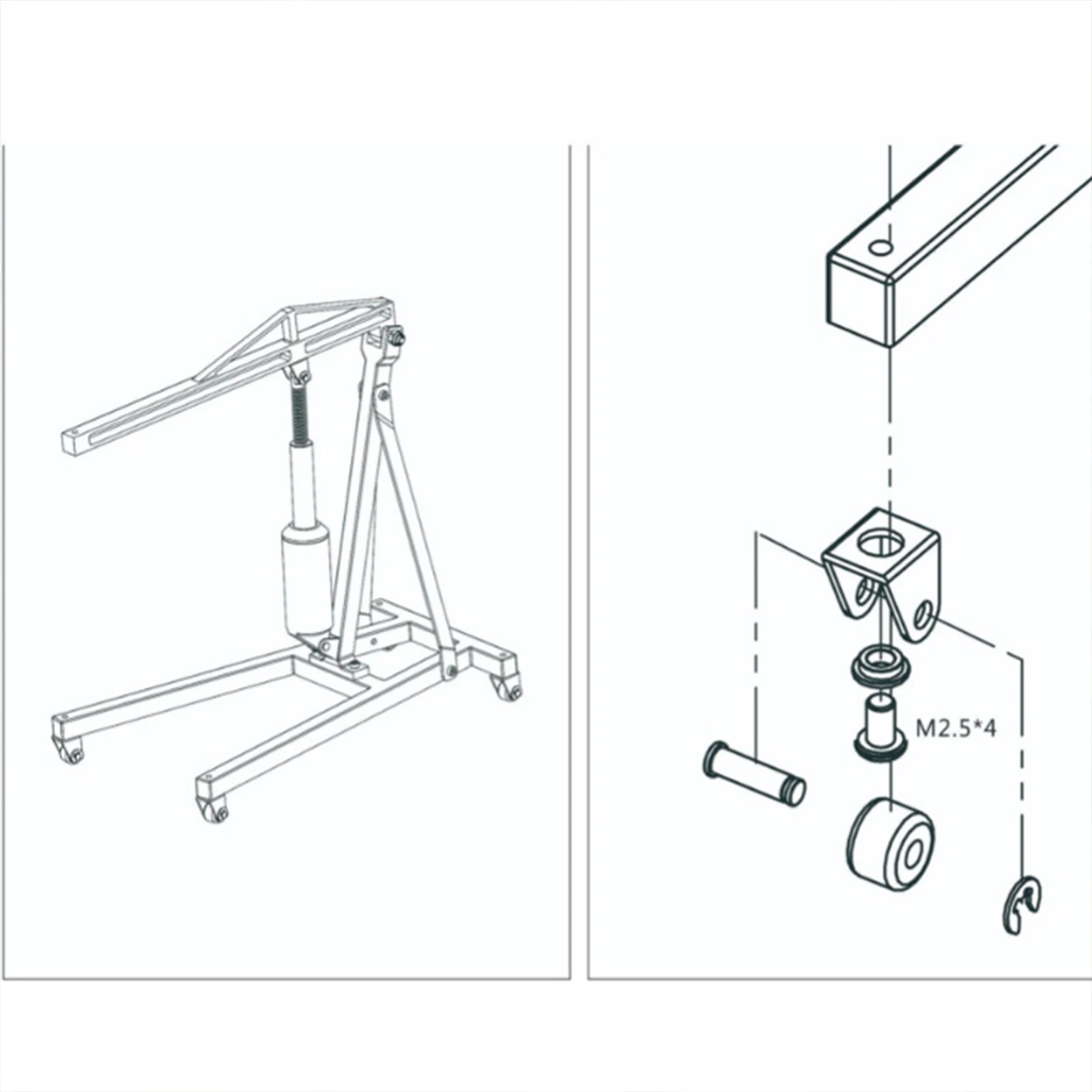 RC Car 1Set Engine Hanger Electric Hoist Jack Simulation Model 1/10 Garage Series RC Car Decorations for 1/10 1/8 Model