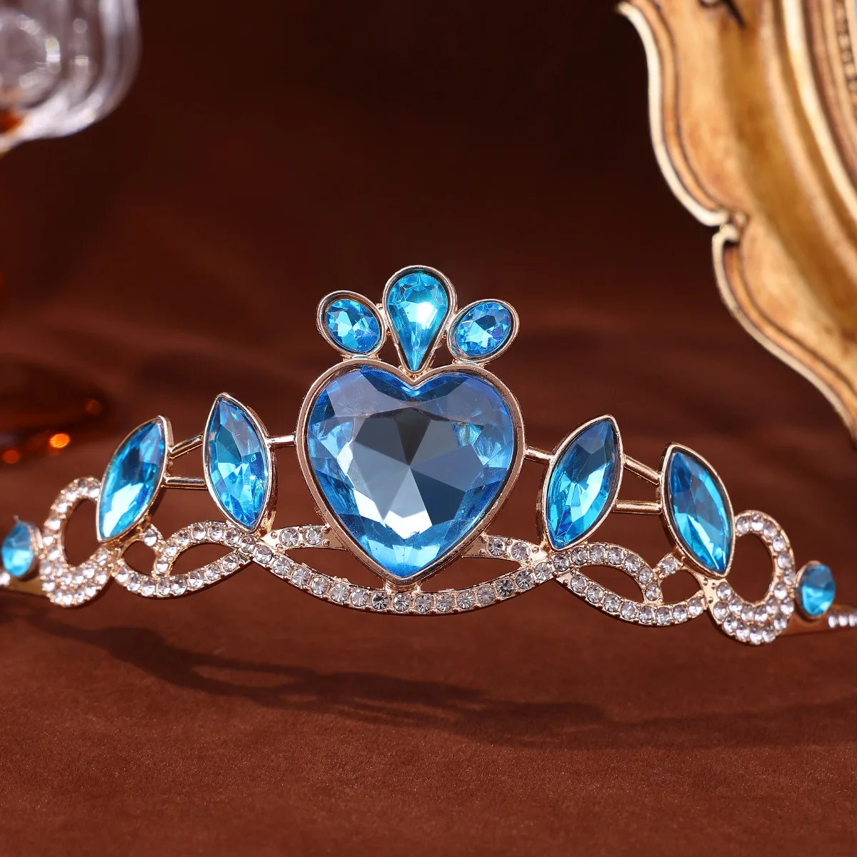 Princess Diadem Shiny Rhinestone Wedding Tiaras Crystal Headbands for Women Girls Birthday Party Hair Jewelry Bride Crowns image 2