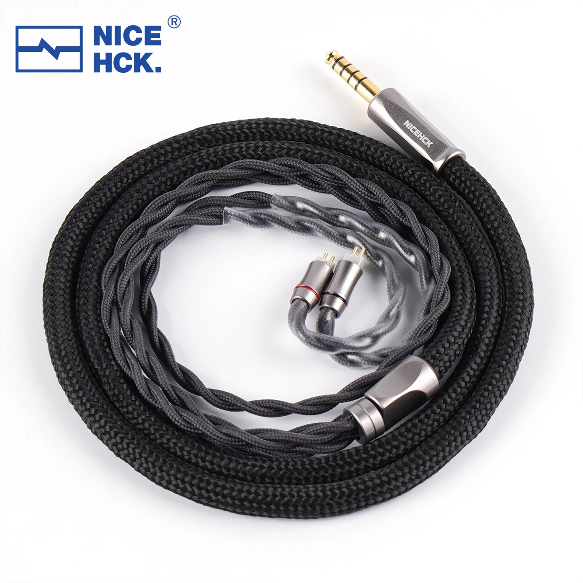 Cable NiceHCK AceOrpheus 8N OCC HIFI IEM Cable de Audio 4,4mm MMCX equilibrado/2 pines para Monitor intrauditivo Fudu Orchestr Quintet Performer8