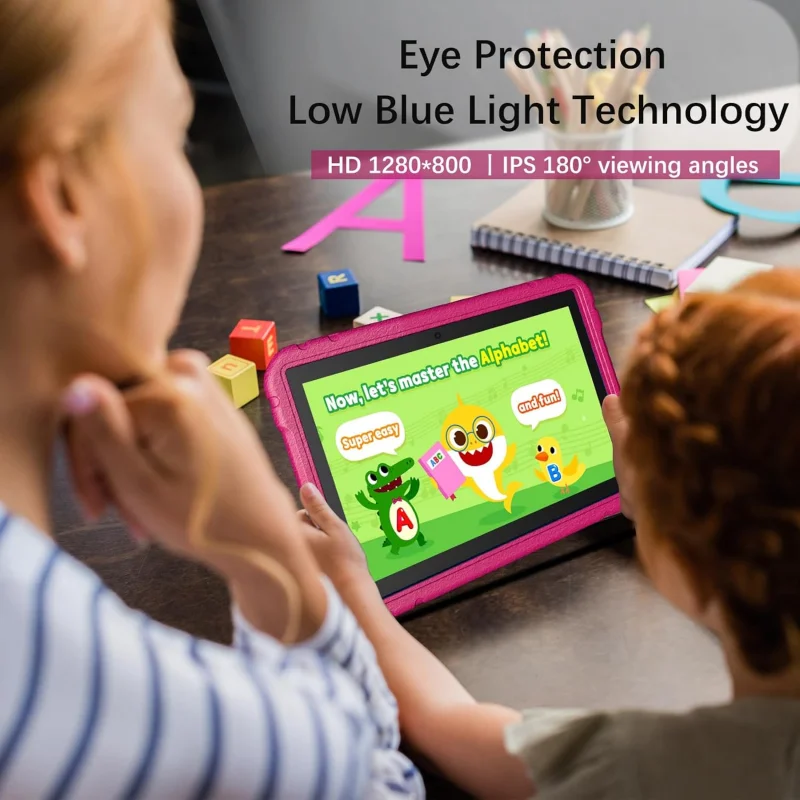 

Gift Silicone Case Type-C 10.1" Android 13 Tablet For Kids Allwinner A523 8-core 4GB RAM 64GB ROM 1280 x 800 IPS 6000mAh