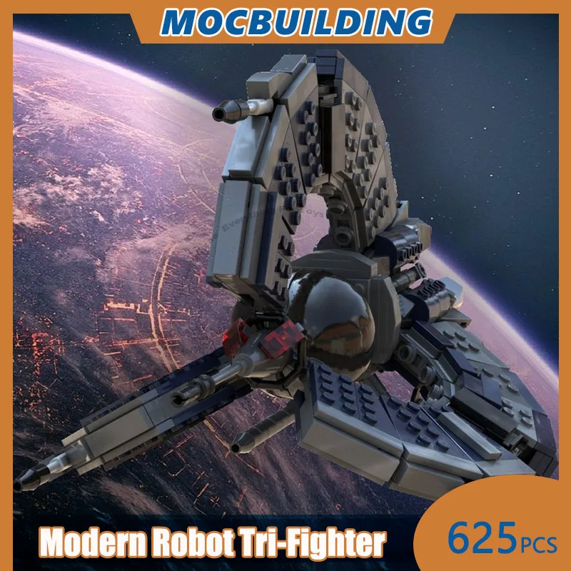 

﻿ Modern Robot Tri-Fighter Model MOC Building Blocks DIY Assemble Bricks Collection Display Educational Xmas Toys Gifts 625PCS