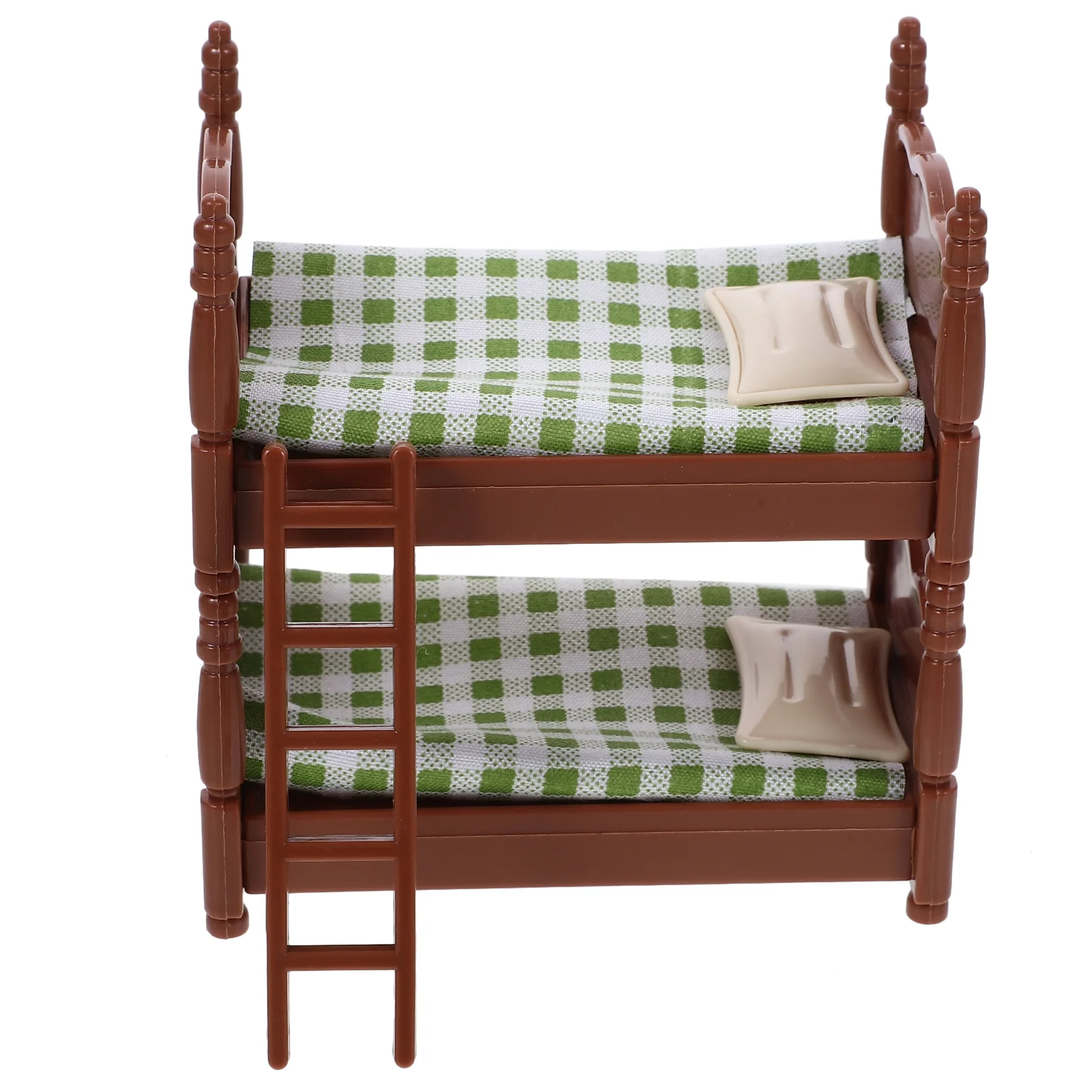 Mini Bunk Bed Children's Toys Bunk'd Miniature Furniture Model Miniatures Adornment House Plastic