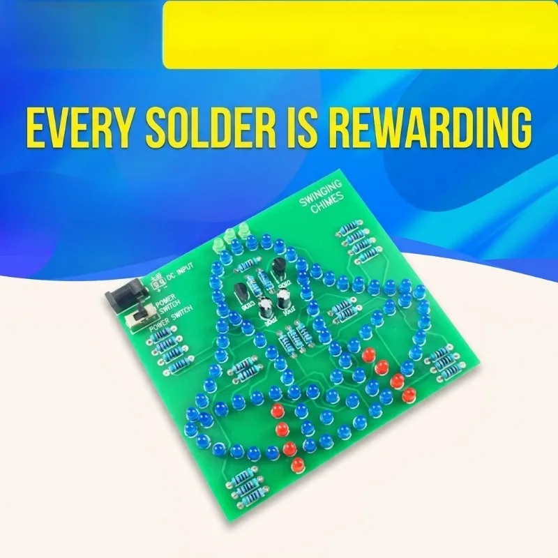 DIY Electronic Kit Swing Wind Chime Set Electronic Wind Chime DIY Parts Welding Practice Training Assembly Production Learning