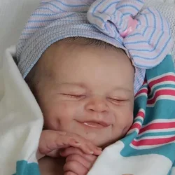 19 Inch Reborn Doll Kit Smile Face Cecilia Baby Doll Kit Soft Vinyl Unpainted Unfinished Blank Doll Kit Bonecas Bebe Toy
