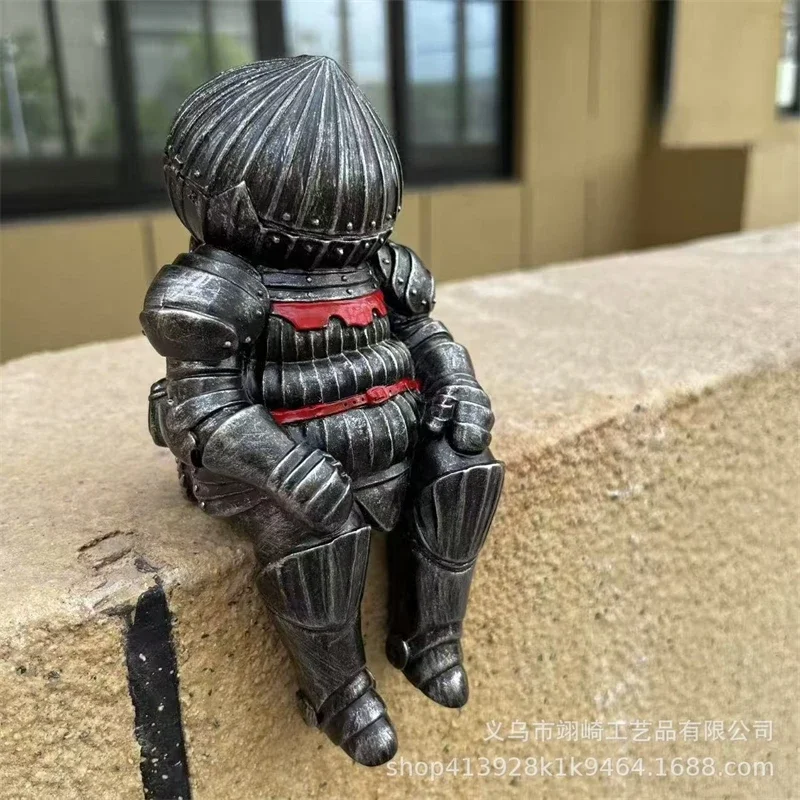 Knight Statue Hand Painted Sculpture Home Entryway Living Room Decor Gift For Men History Lovers Medieval Anniversary Present