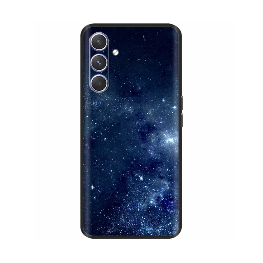 For Samsung A35 Case Cute Cartooon Moon Soft Silicone Coque Fundas for Samsung Galaxy A35 5G Back Cover A 35 2024 SM-A356E Cases