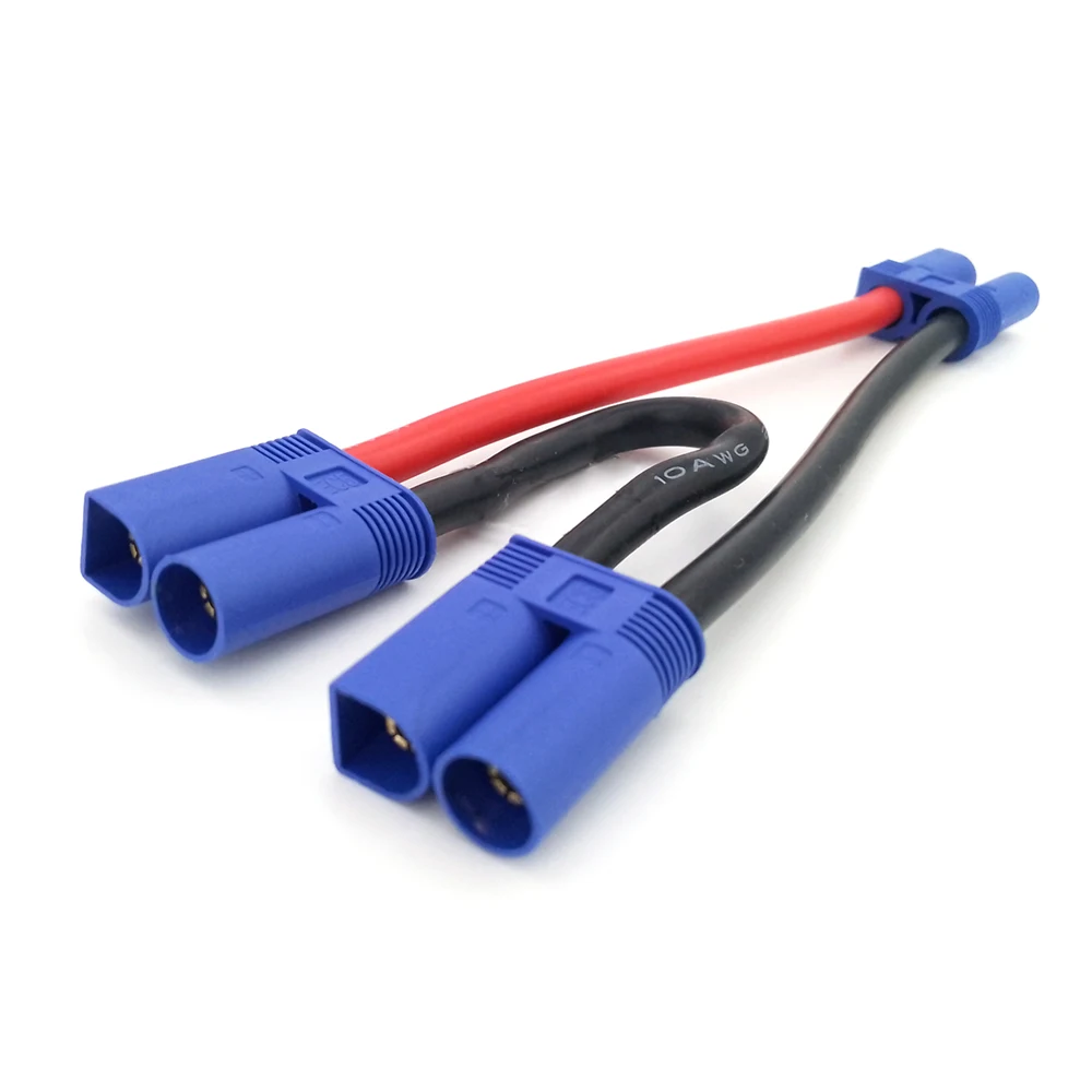 

1 шт., адаптер для подключения аккумуляторной серии, разъем EC5, кабель 10AWG, разъем ESC для Lipo батареи для радиоуправляемой лодки, автомобиля, самолета