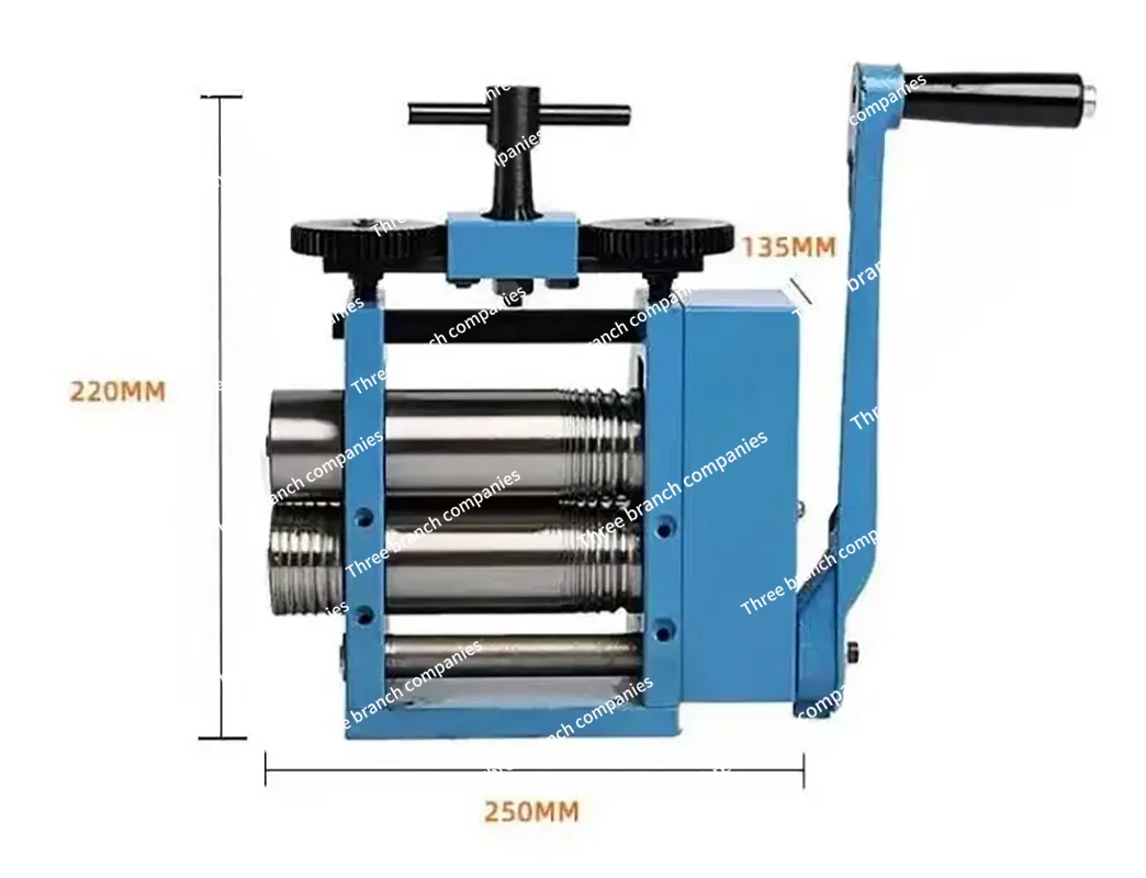 

Manual Jewelry Rolling Mill Machine Semicircle Jewelry Press for Cold Rolling Metal Nuggets Pressing Jewelry Making Tools