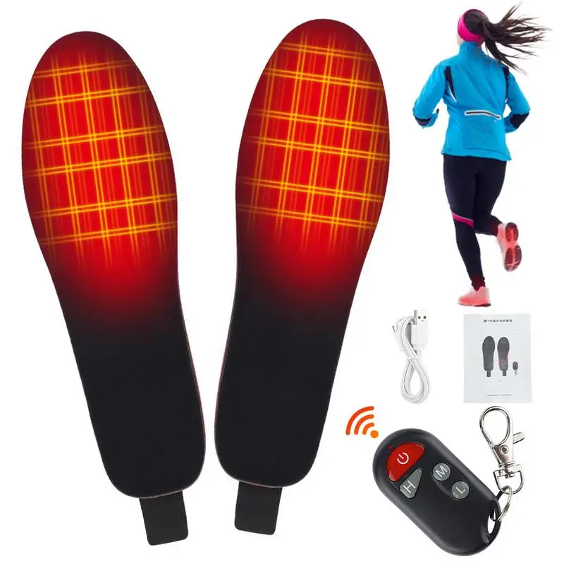 

Heated Insoles USB Heated Shoe Insoles Electric Foot Warming Pad Feet Warmer Sock Pad Mat Winter Outdoor Sports Heating Insoles