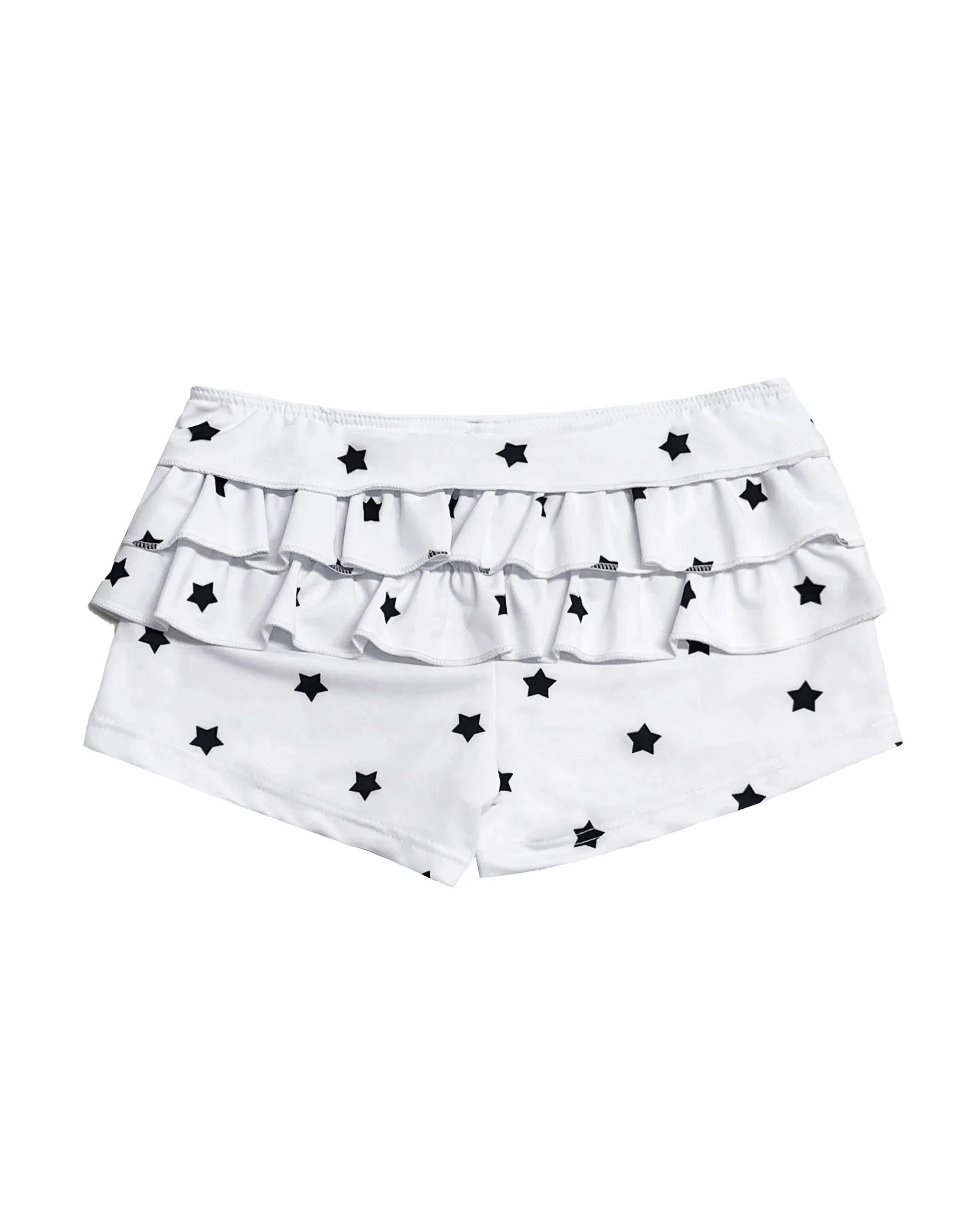 Spring and summer new women's shorts black and white polka dot sexy slim fit shorts with folded waves at the back