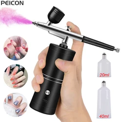 Airbrush Nail con compressore aerografo portatile unghie aerografo per Nail Cake Painting Crafts Air Brush Nail Art Paint Compressor