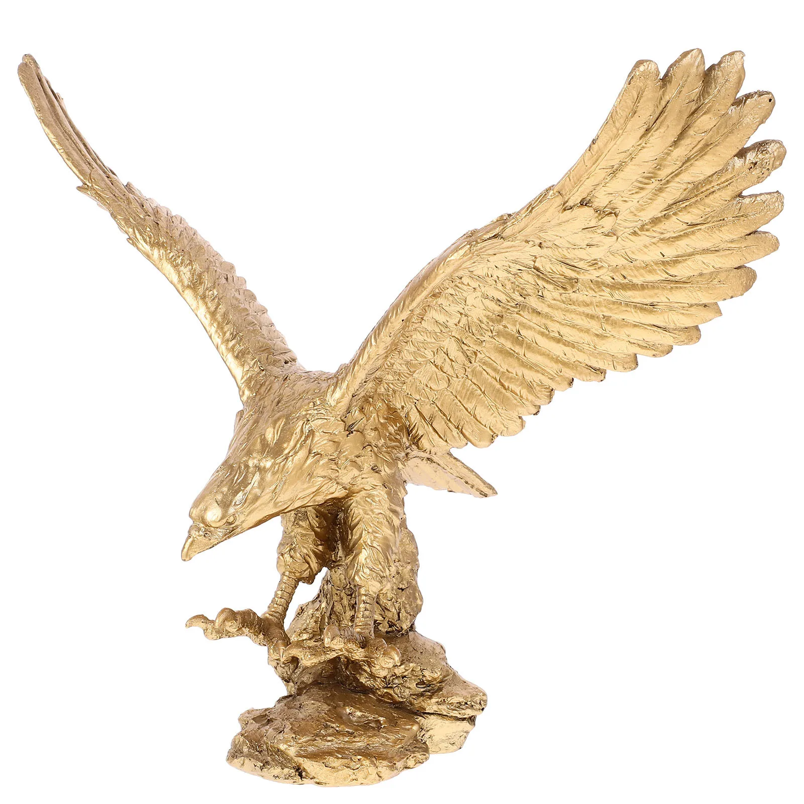 

Resin Eagle Statue Medium Size Exquisite Craftsmanship for Home Office Desktop Table Decoration Symbol of Strength Courage