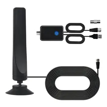 Antena de TV Indoor Digital para Toda a Televisão, Alta Definição, Onda Terrestre, Digitaltv, Durável, 4K