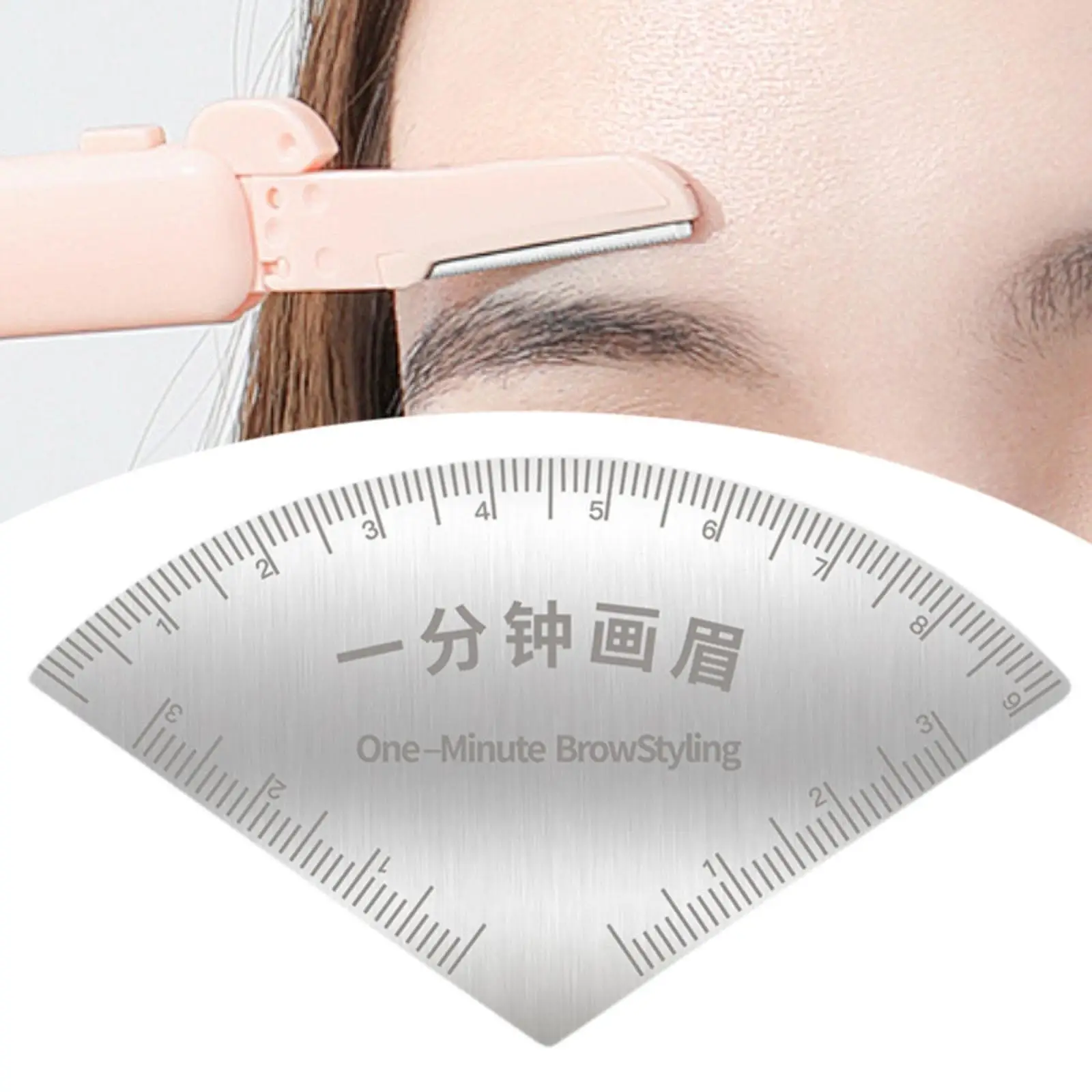 Eyebrow Design Ruler Reusable Professional Lightweight Stainless Steel Stencil Mapping Tool Permanent Makeup Drawing Guide Ruler