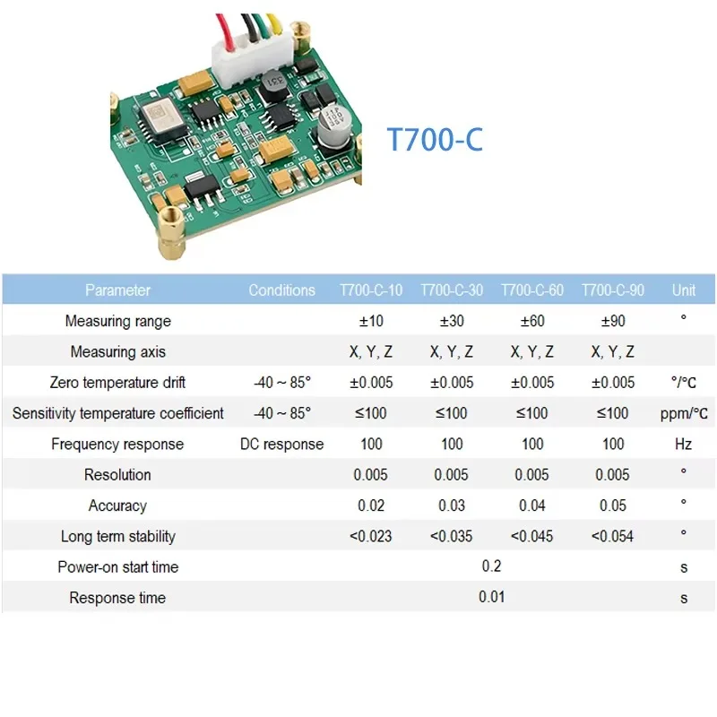 Tri Axis Tilt Sensor Module Digital Inclinometer Board RS485 RS232 CANbus Angle Sensor