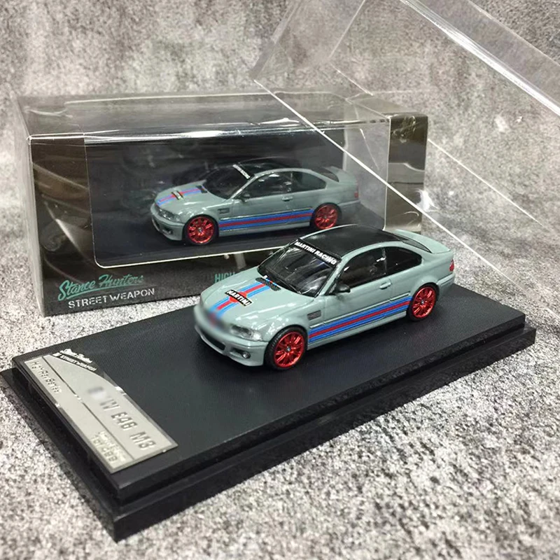 

Stance Hunters x Street Weapon 1:64 Model Car E46 M3 Alloy Die-Cast Vehicle- Martini Coating LTD 399 PCS