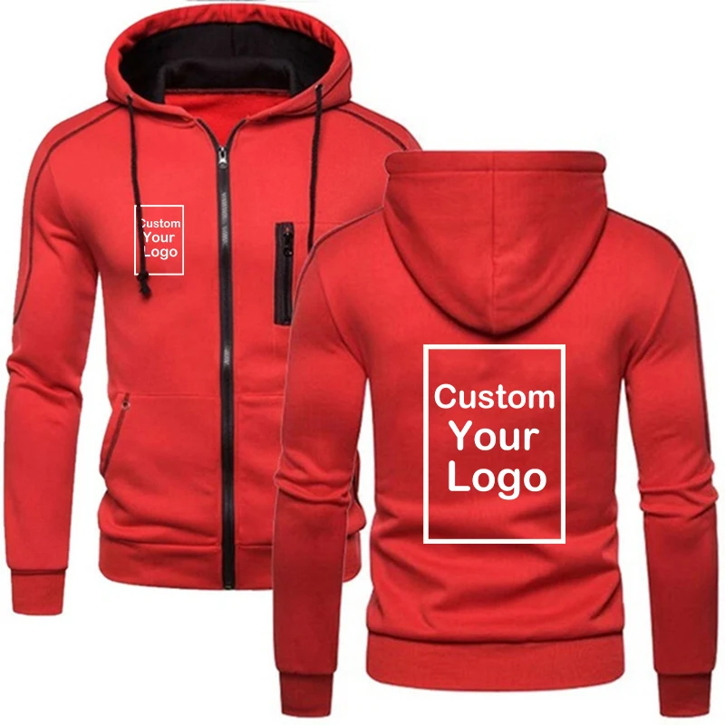 Mens Fashion Zipper Hoodie Sweater Coat Casual Sports Jacket Zipper Coat