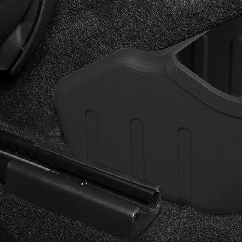 Rear Storage Box Car Storage Box Rear Floor Silicone Storage Box Auto Decorative Parts Tools For Tesla New Model 3/Y 2021-2025