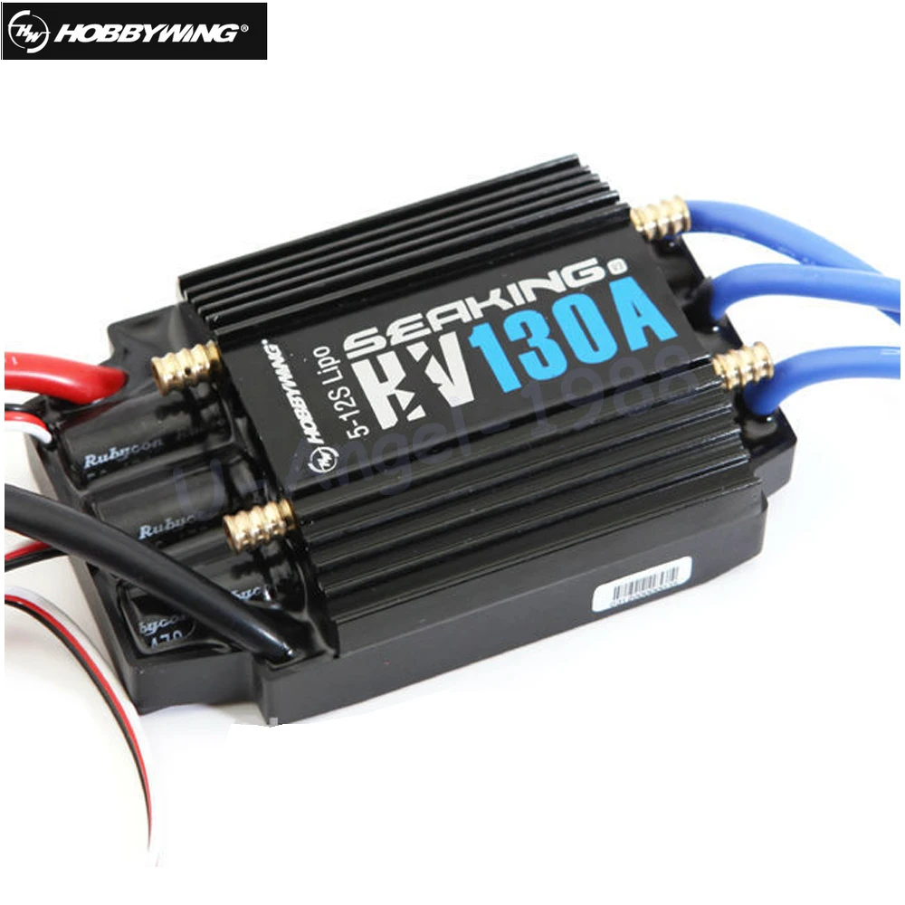 HobbyWing SeaKing 130A HV BL Motor ESC HV 6V/5A BEC for RC Racing Boat