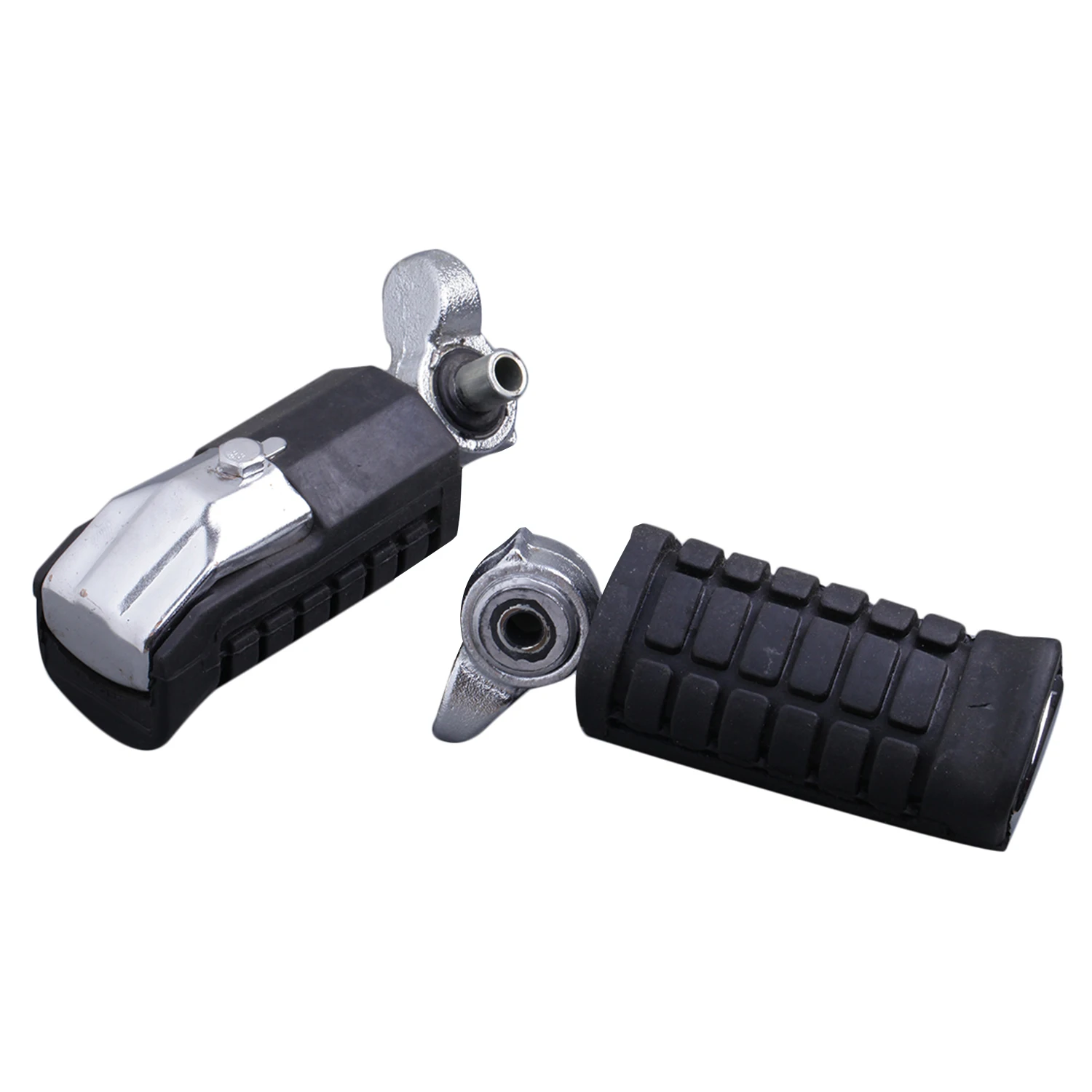 Black Motorcycle Front Rider Foot Pegs Rests Pedals Footpegs For Honda CMX250 CMX 250 Rebel CA250 1996-2011