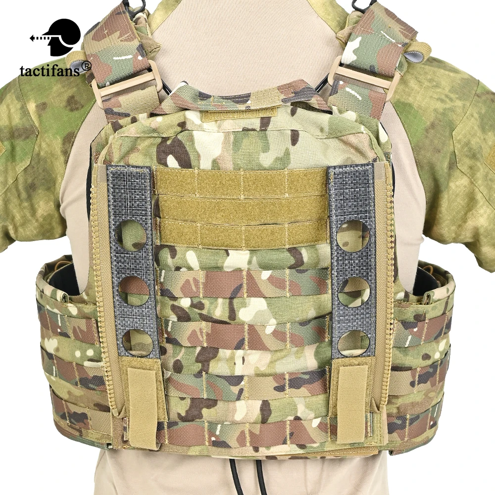 Tactical Back Panel MOLLE Zipper Adapter 10# Zipper Laser Cut MOLLE Rear Plate Pocket Base FCSK 3.0 Plate Carrier Vest