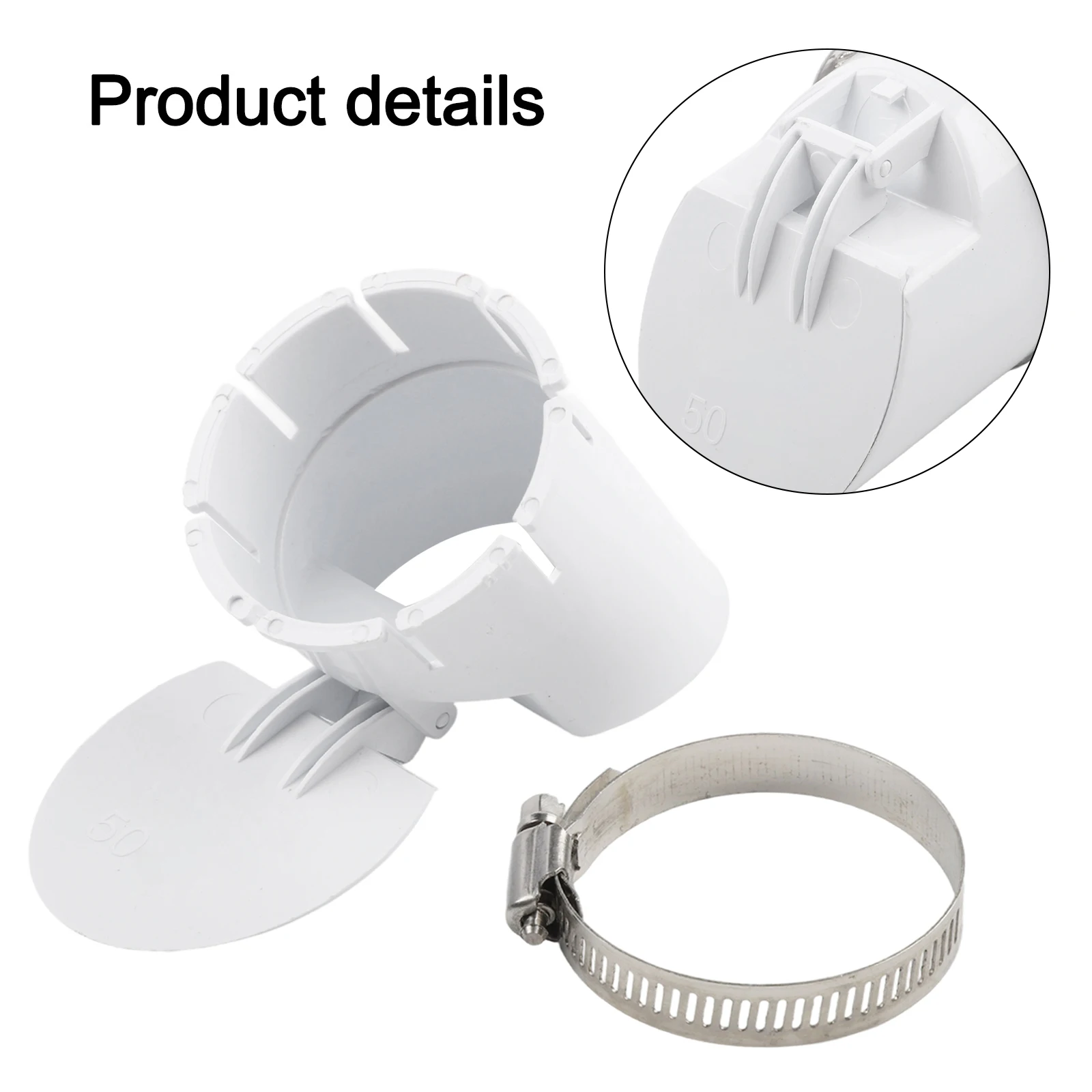 1pc Drain Pipe Floor Drains Sewage Pipe Large Displacement Anti-Odor Anti-rat Cover 50-160mm Outdoor Pipe Valve