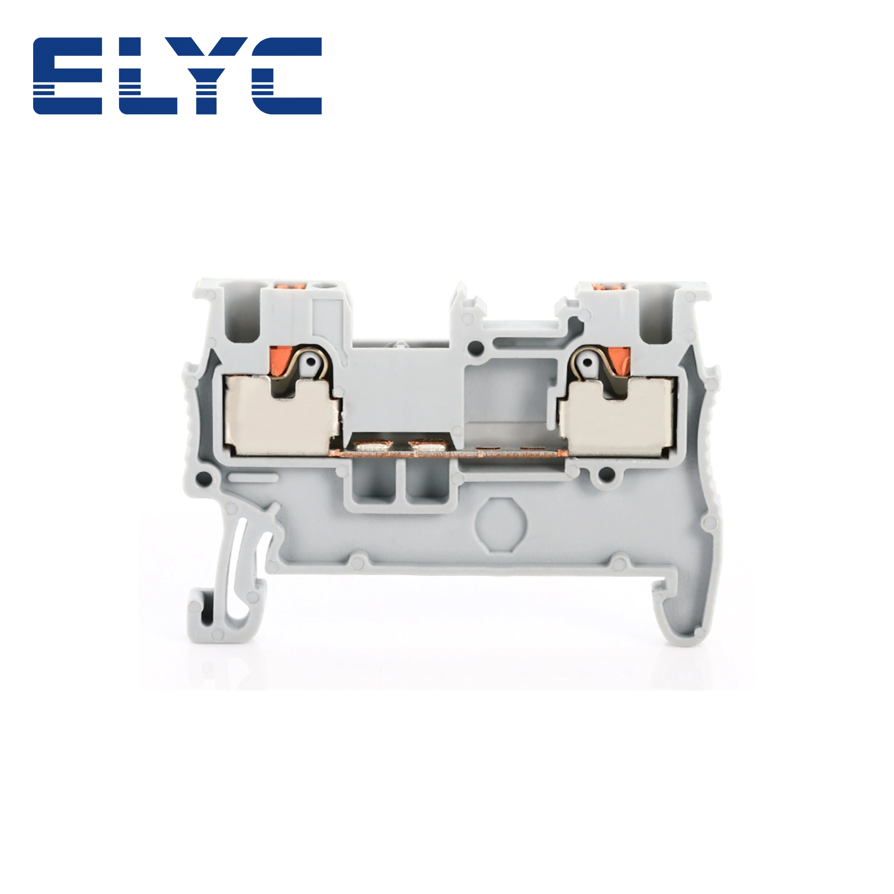 100Pcs PT1.5 Push-In Spring Terminal Block PT-1.5 Wire Electrical Connector Din Rail Screwless Feed-Through Strip Plug PT 1.5