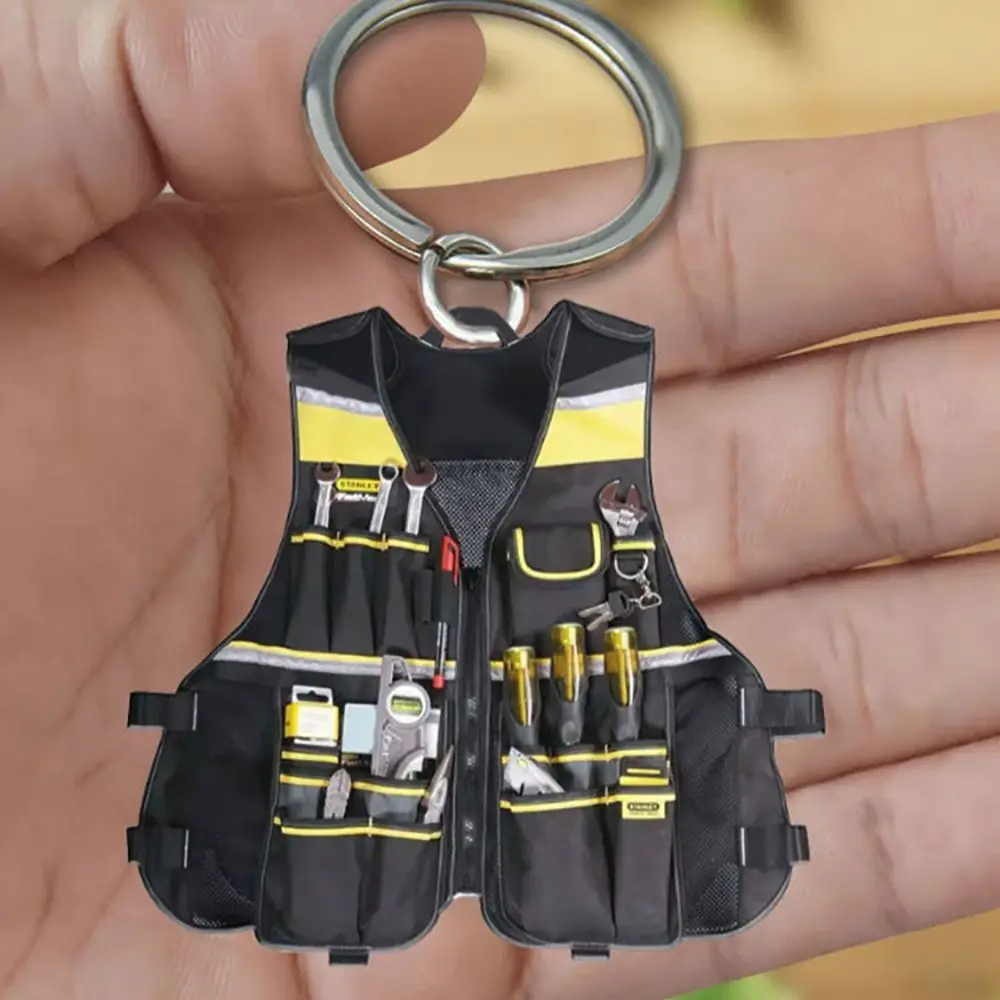 Tool Bag Acrylic Personalized Electrician's Tool Bag Accessories Acrylic Keychain Hanging Pendant