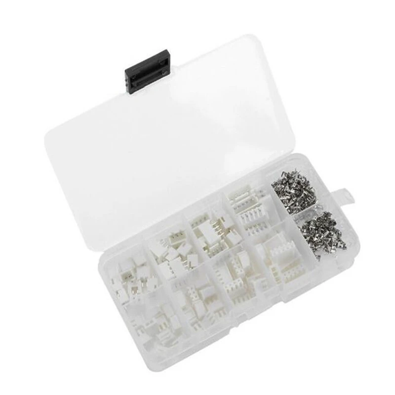 230Pcs XH2.54 2P 3P 4P 5 Pin 2.54Mm Pitch Terminal Kit / Housing / Pin Header Connector JST Connectors Adaptor XH Kits