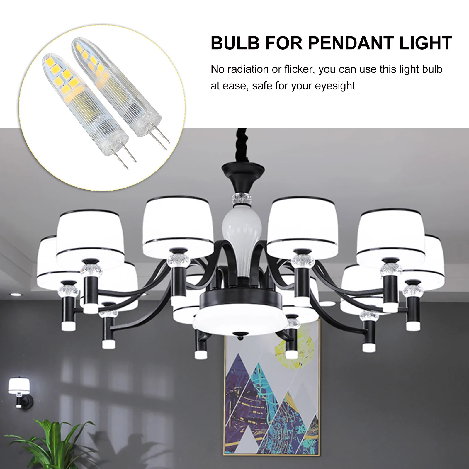 

Highlight Lamp Beads Chandelier Bulb for Wall Double Needle Pp Home Lighting Accessories